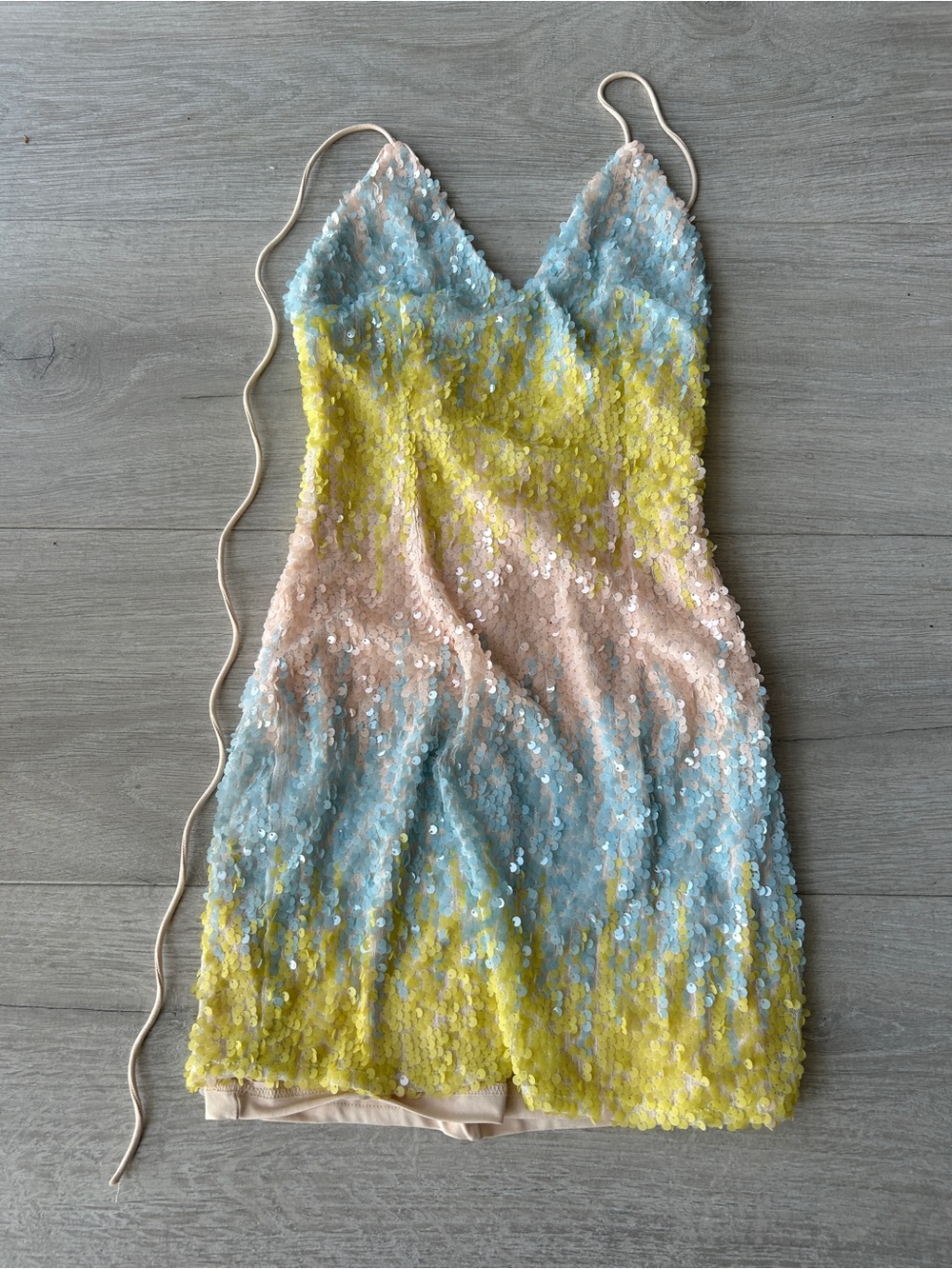 SUPERDOWN Taylor Sequin Mini Dress in Pink Multi - Picture 5 of 14